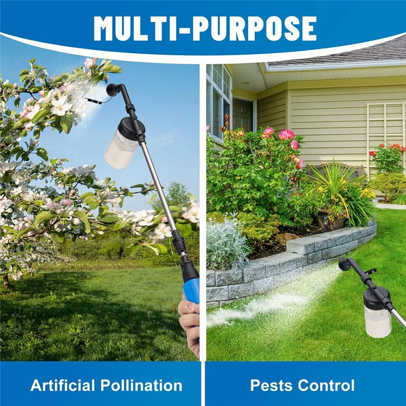 AT05 Adjustable Diatomaceous Earth Powder Duster - 16.5" to 37.4" Garden Sprayer