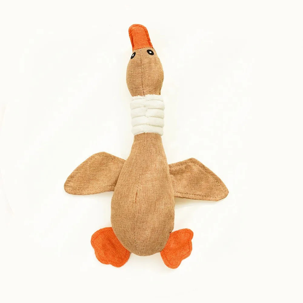 Juguete con sonido de ganso para mascotas - Juguete resistente a mordeduras para perros y gatos