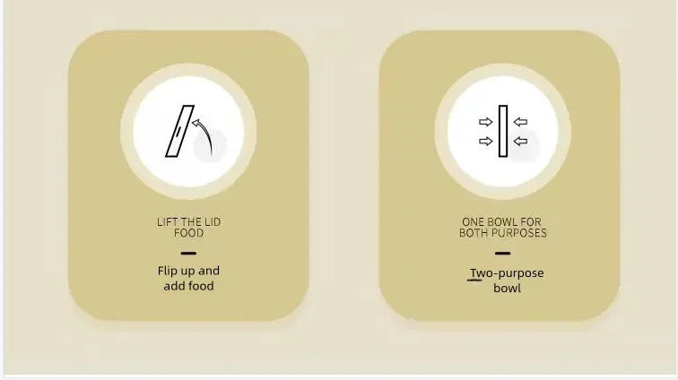 Cat Bowl Automatic Feeder - Integrated Water Dispenser