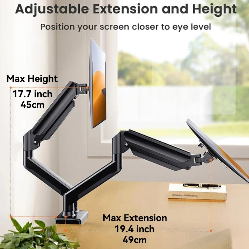 Dual Monitor Mounting Bracket - Desktop Universal Stand
