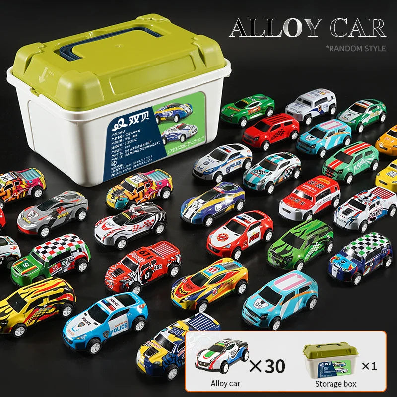 Alloy Toy Car Set - Pull-Back Mini Model Gift for Kids