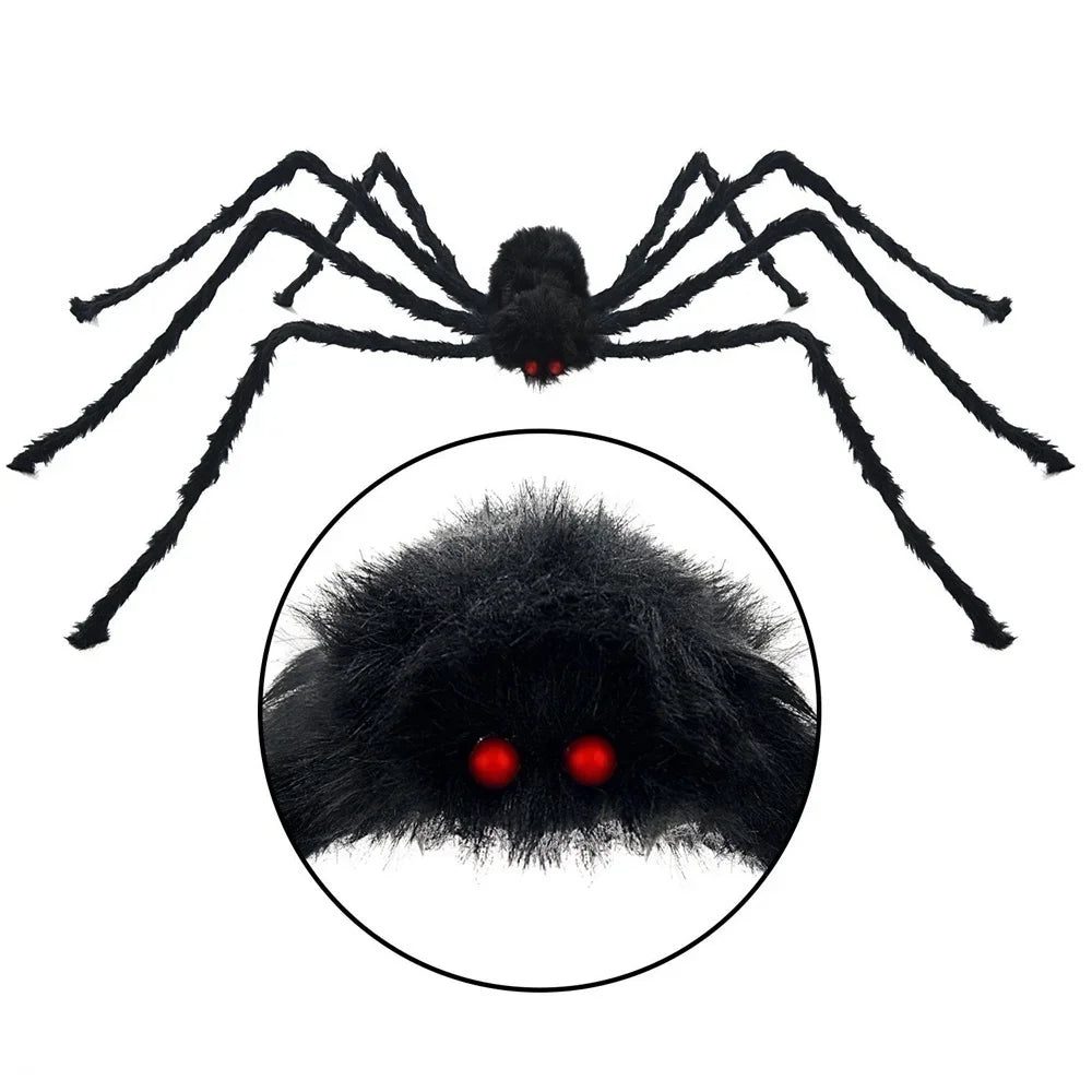 Halloween Giant Black Spider - Haunted House Decoration