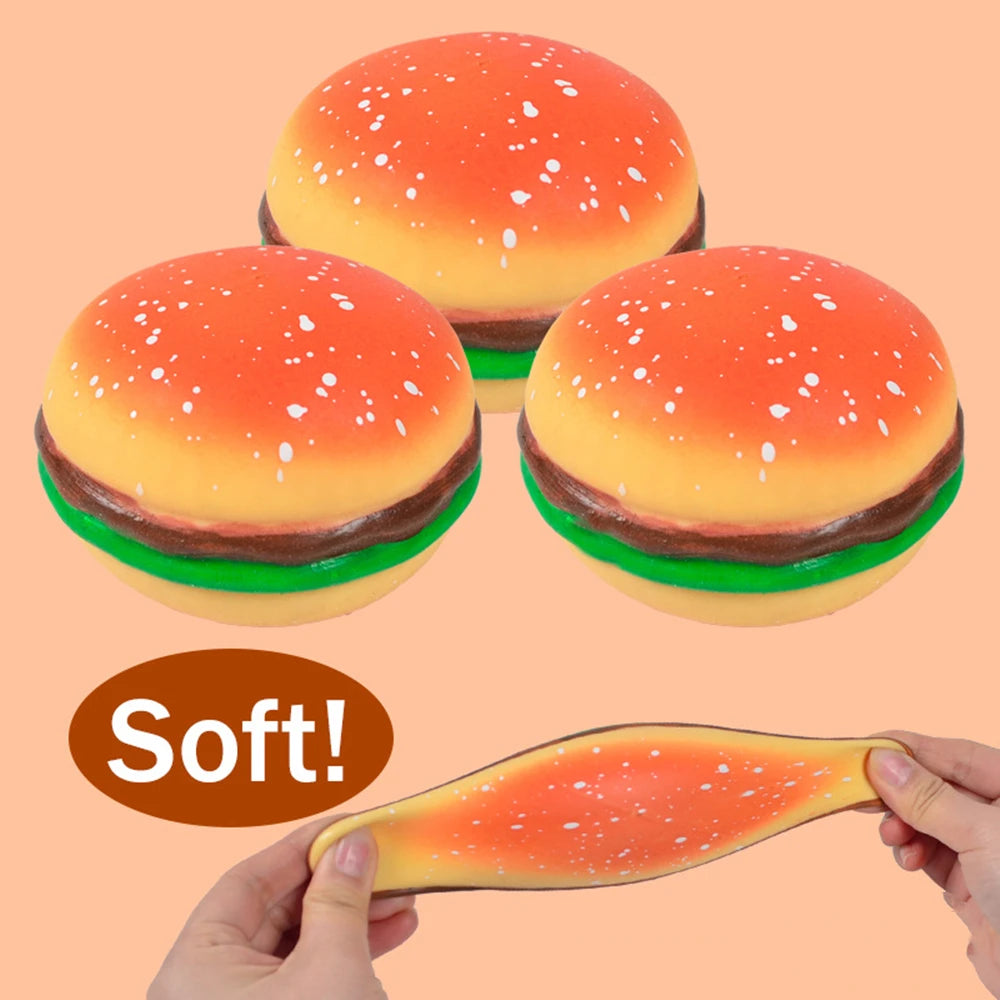 Squishy Food Stress Relief Toys - Hamburger & Cookies
