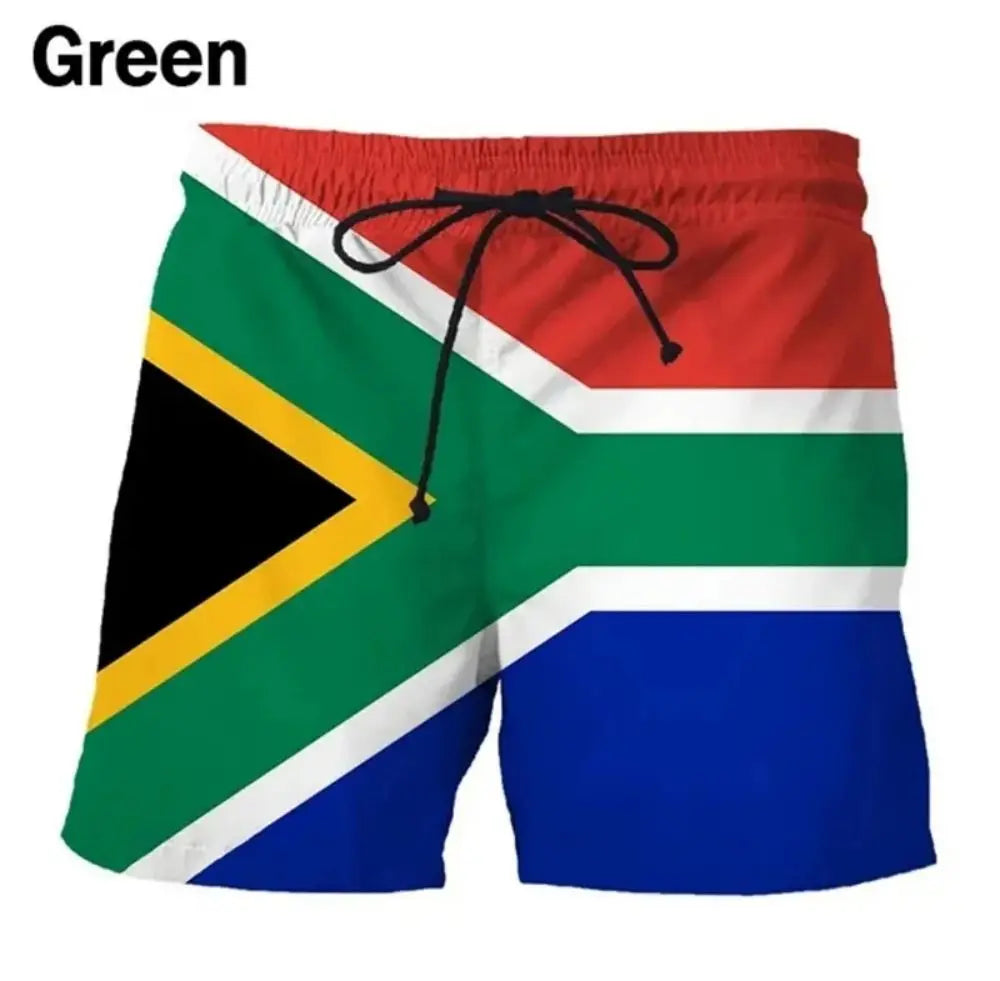 Shorts de playa con bandera patriótica - Bañadores estampados en 3D para hombres y niños