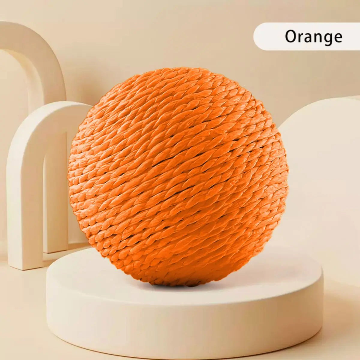 Interactive Sisal Cat Ball - Premium Quality