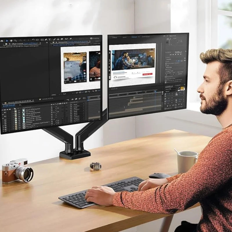Dual Monitor Mounting Bracket - Desktop Universal Stand