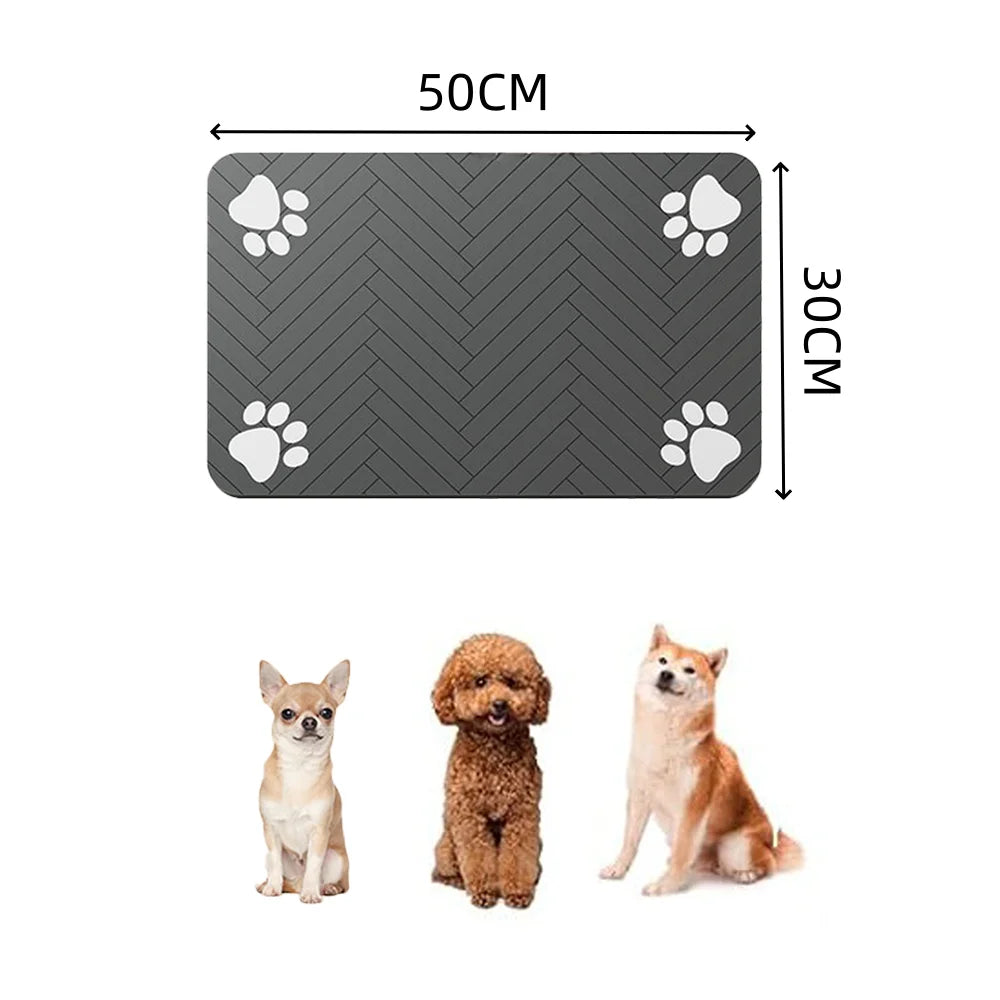 Diatomaceous Earth Pet Feeding Mat - Fast-Drying Splash-Proof