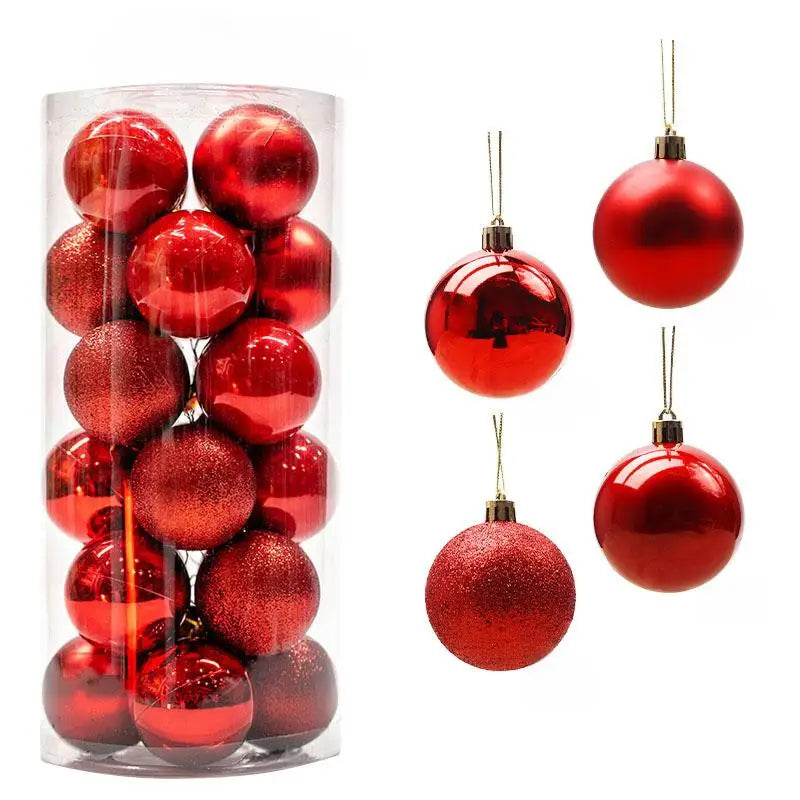 Christmas Ball Ornaments - Multicolor Electroplating Pendant Set