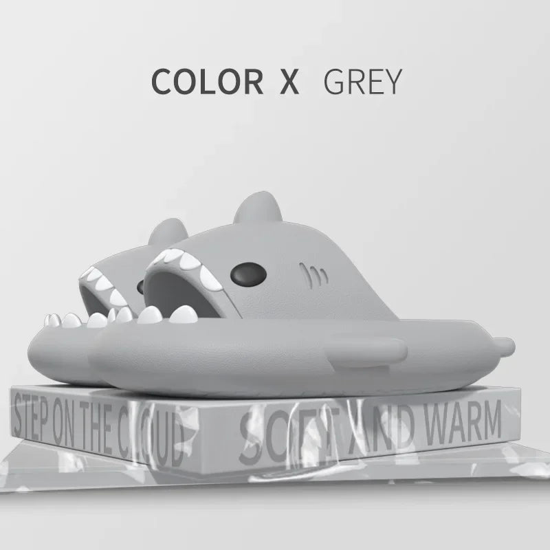 Glow-in-the-Dark Shark Slipper Sandals