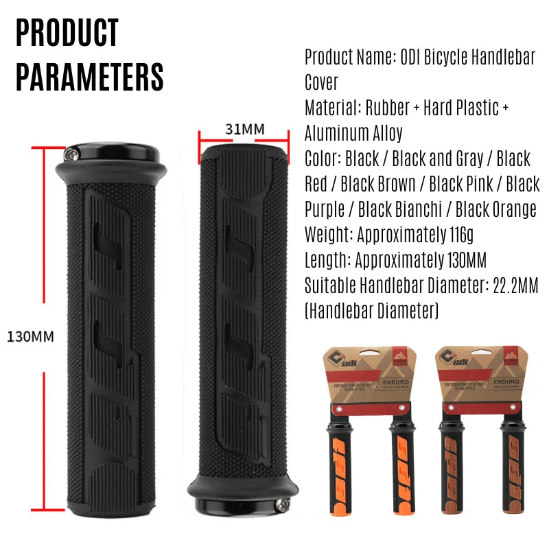 Anti-Slip Bike Handlebar Grips - Ergonomic Shock Absorption