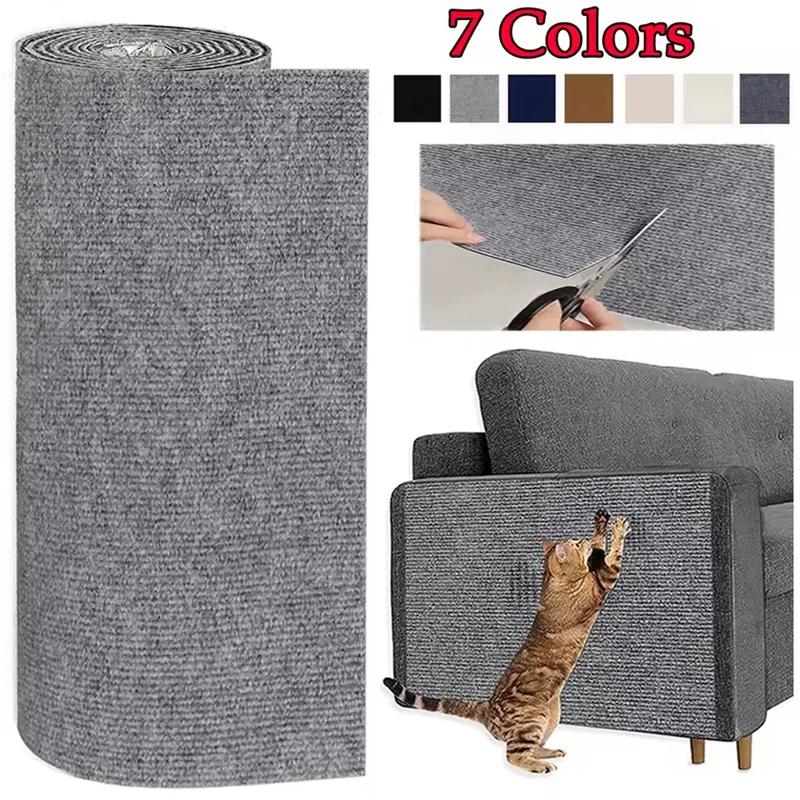 Protector de sofá para rascadores de gatos - Tapete autoadhesivo para muebles