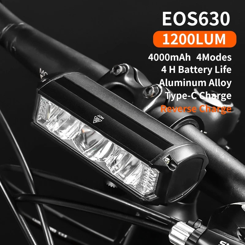 Bicycle Light - 8000mAh USB Rechargeable Waterproof Flashlight