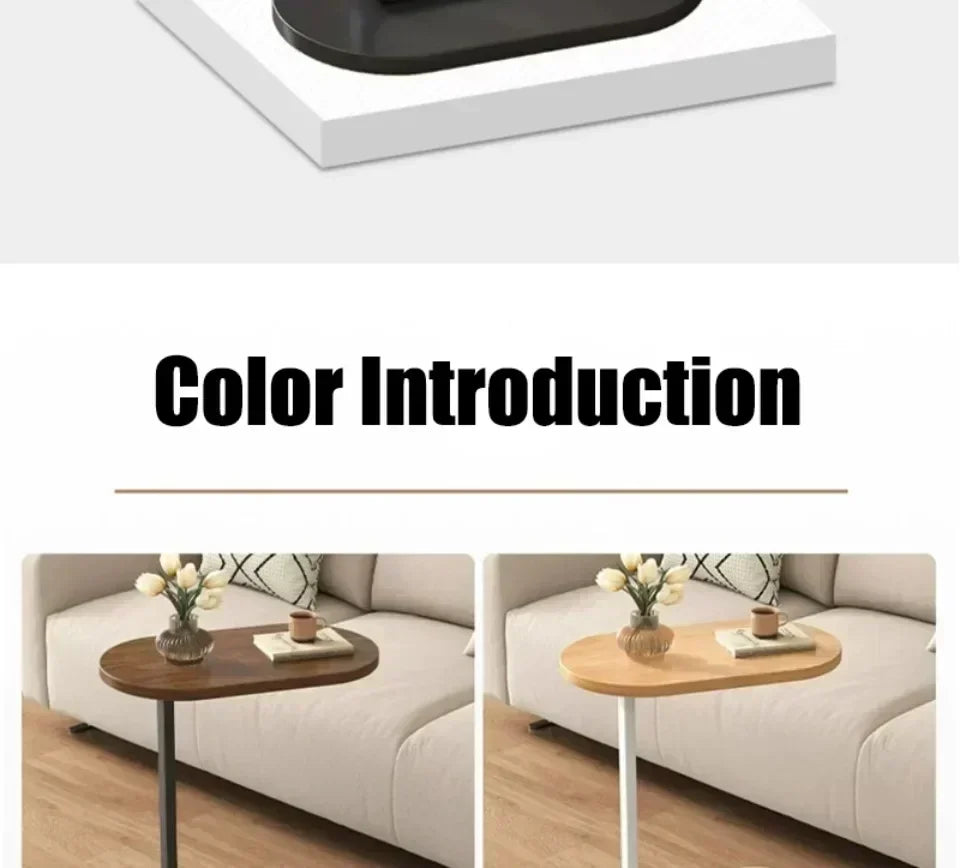 C-Shaped Side Table - Portable Modern Coffee Table