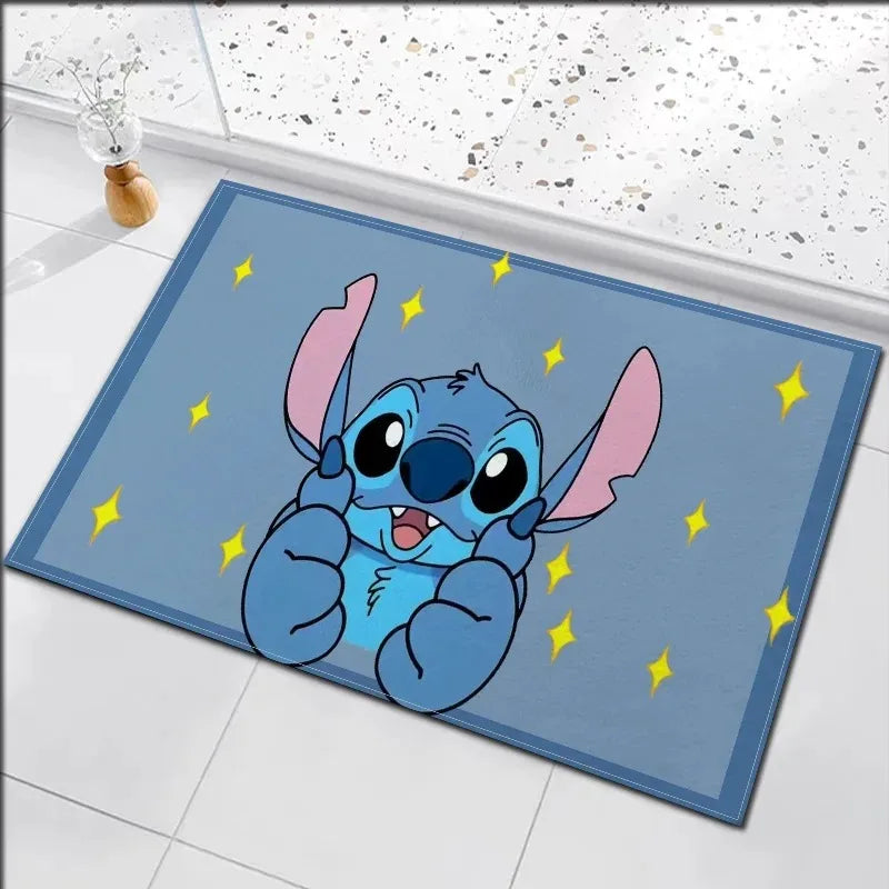 Disney Stitch Door Mat - Non-Slip Washable Entrance Rug