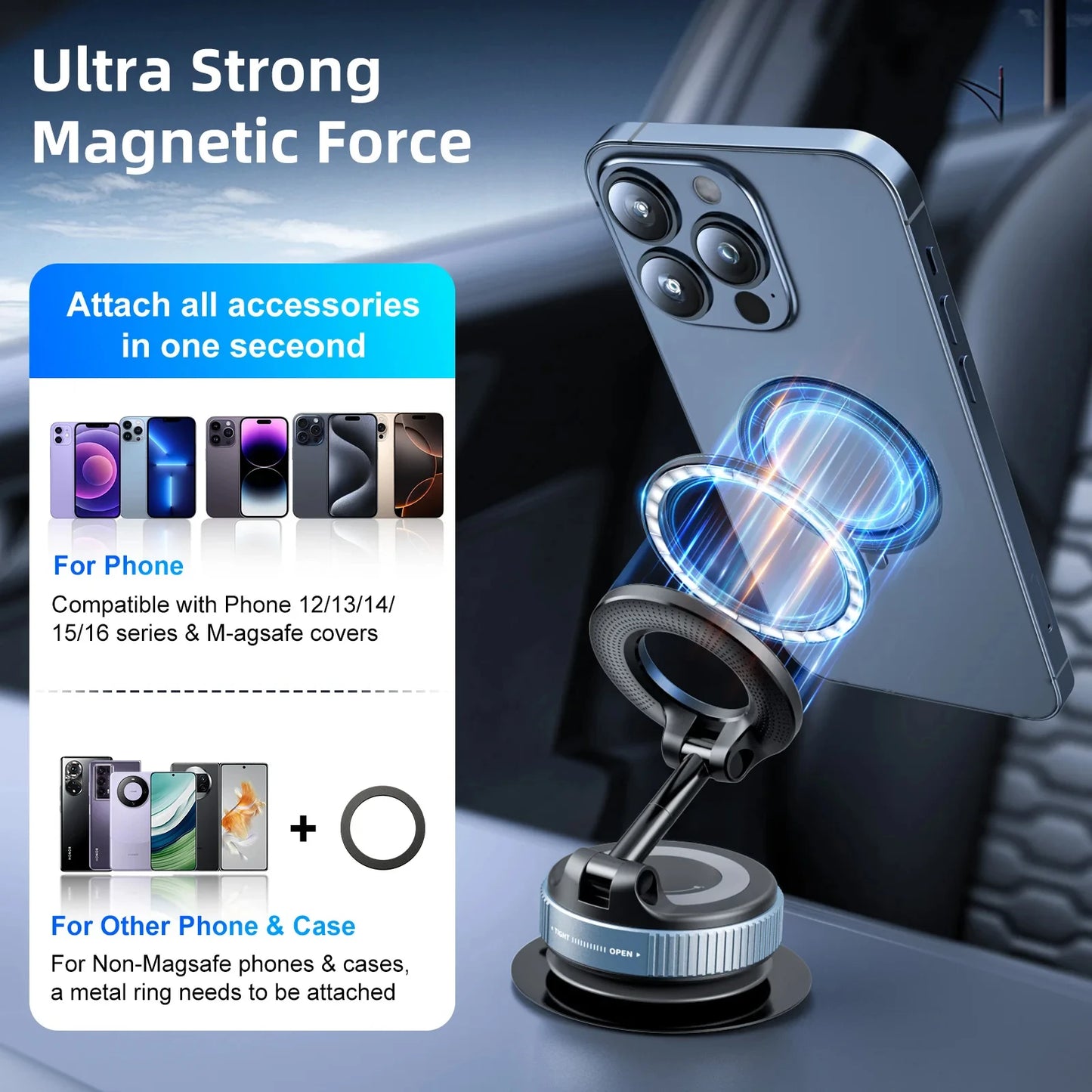 Car Phone Magnetic Stand - Premium Quality