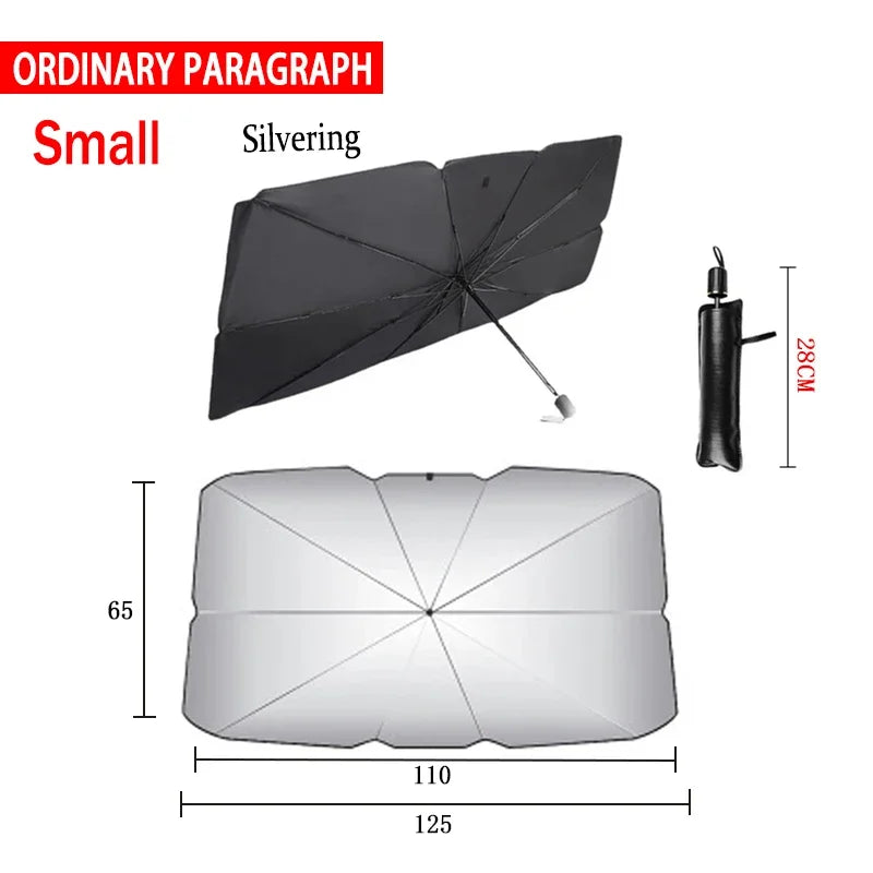 Premium Car Sunshade Umbrella - Block UV Rays, Reduce Heat
