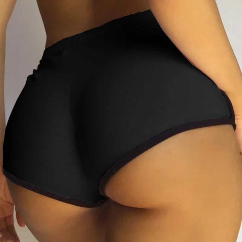 Women's Y2K Slim Fit Shorts - High Stretch Gym Sportswear