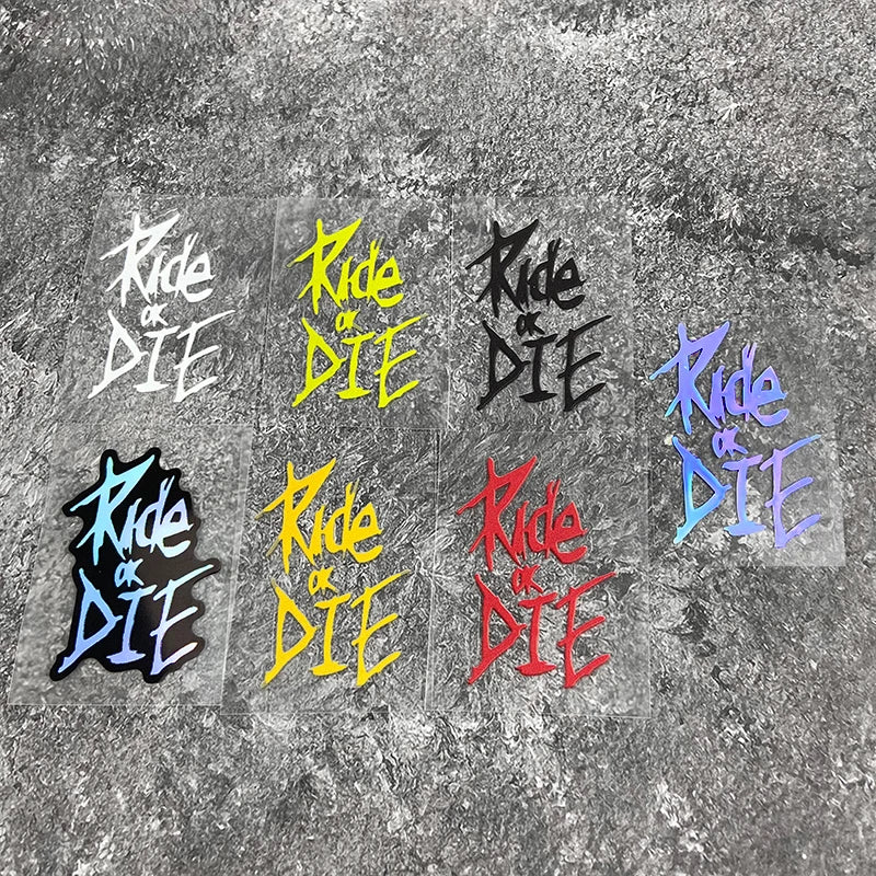Bike Frame Stickers - Ride or Die Waterproof Vinyl Decals