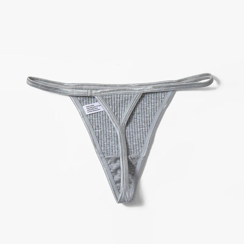 Women's Cotton Sports Thong - Breathable Lingerie