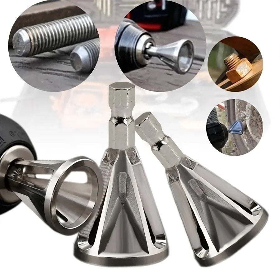 Chamfering Tool - Metal Deburring Chuck Drill Attachment