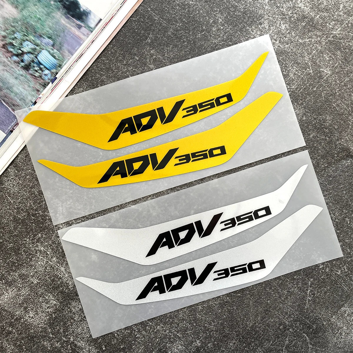 Motorcycle Handlebar Handguard Reflective Sticker - Custom Vinyl Decal