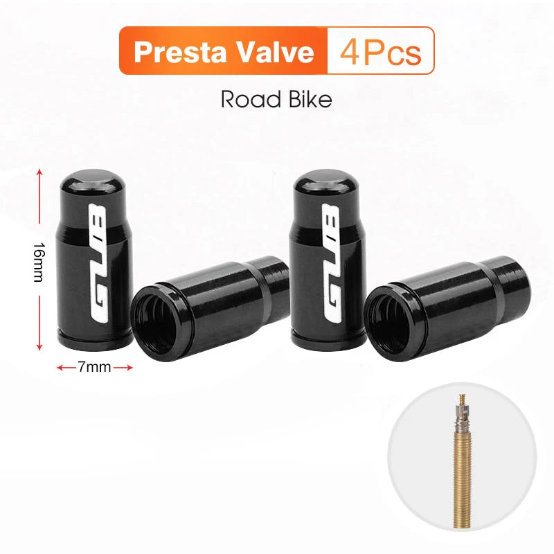 Aluminum CNC Bicycle Tire Valve Cap - Dustproof Schrader Presta