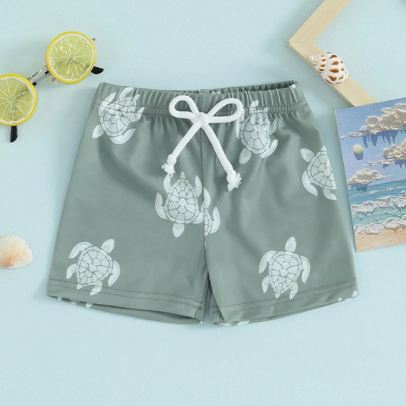 Bañador hawaiano para niños pequeños - Cintura elástica