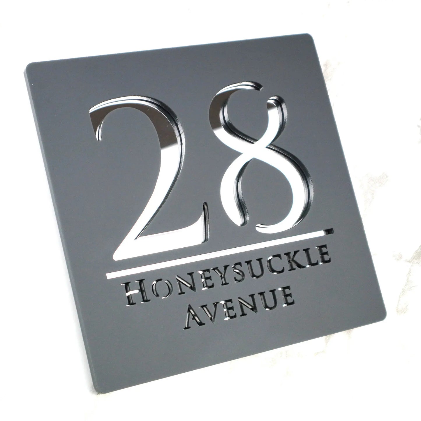 Letrero de acrílico personalizado con números de casa modernos, placa con letras 3D para puerta, dirección, calle, nombre, decoración del hogar