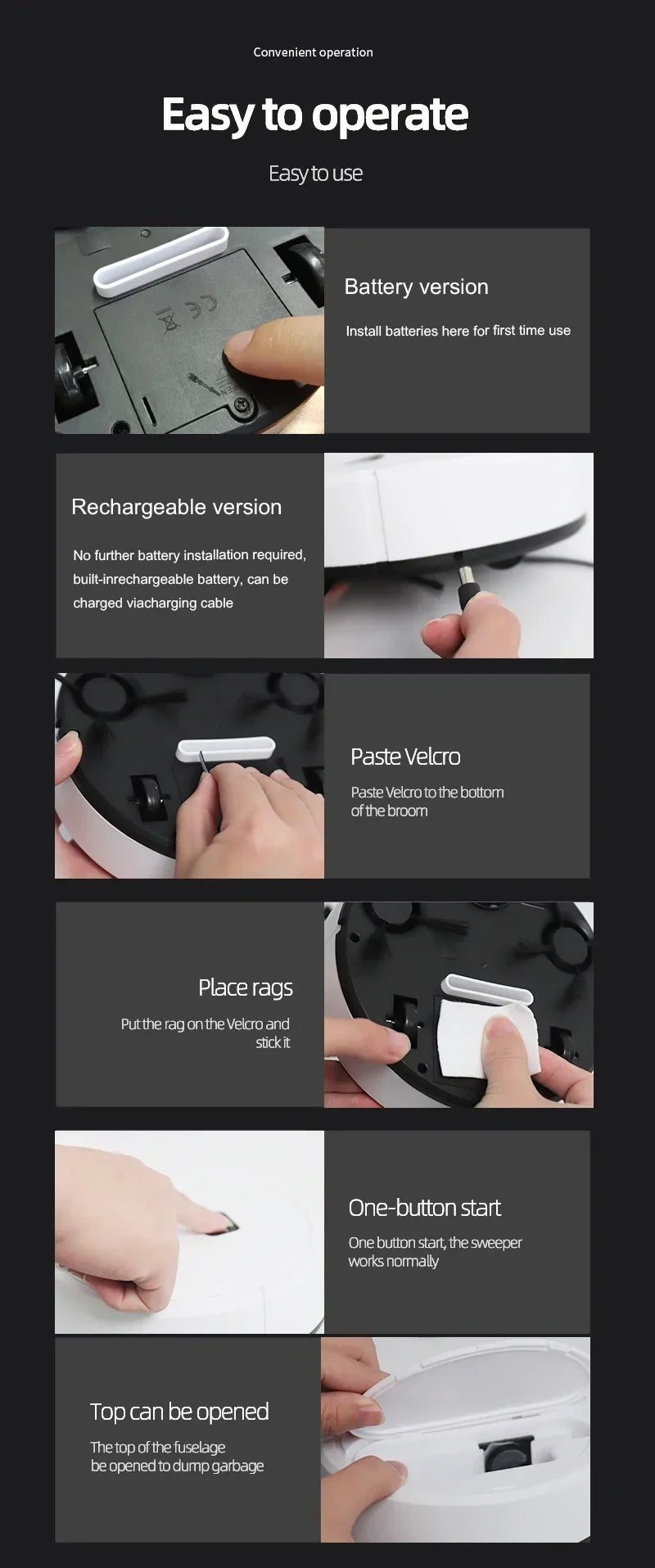 Robotic Vacuum Cleaner - Smart Home Cleaning Robot