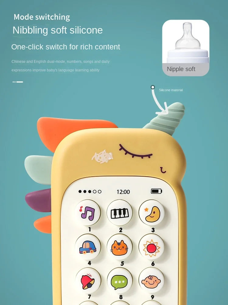 Baby Phone Toy - Music Sound Telephone with Teether