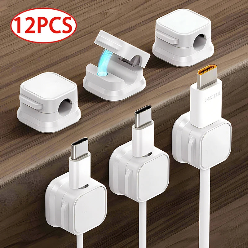Magnetic Cable Clip & Cord Organiser - Workspace Management Solution