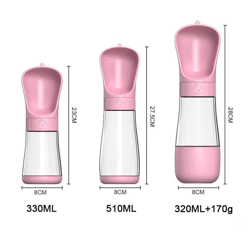 Portable Pet Water Bottle & Food Container