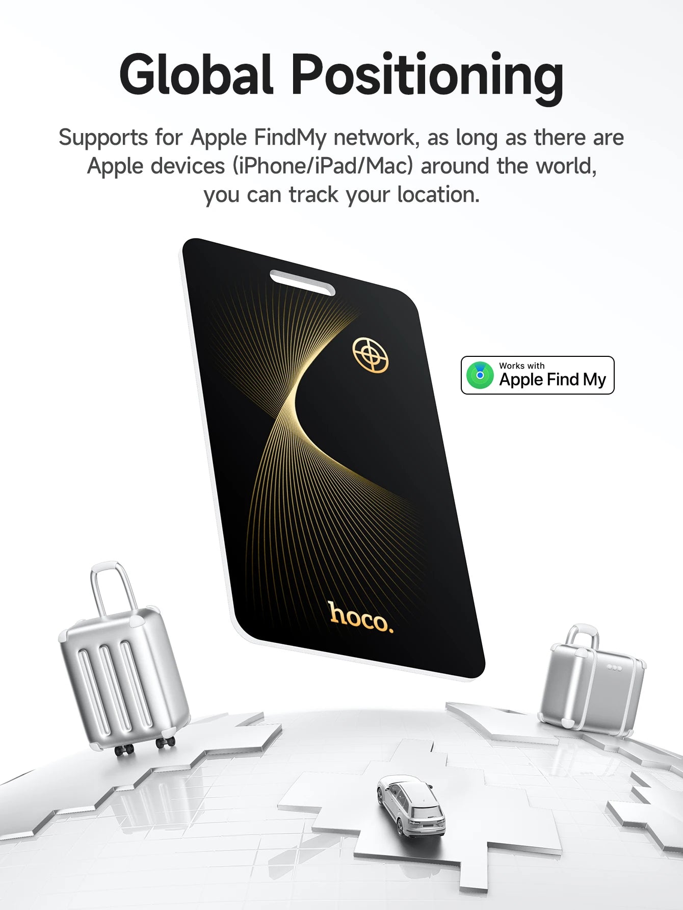 Card GPS Tracker - Wireless Charging Pet & Animal Finder