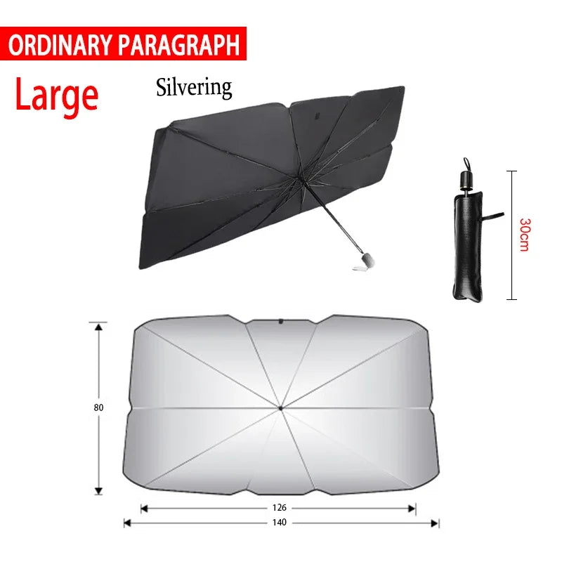 Premium Car Sunshade Umbrella - Block UV Rays, Reduce Heat