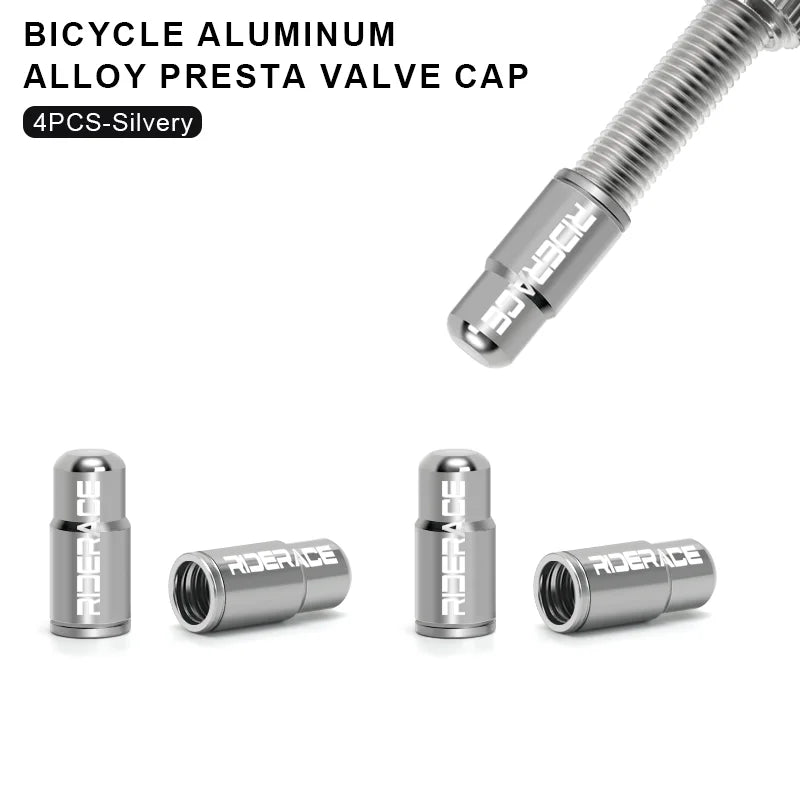 Bicycle Tire Valve Cap - Aluminum Alloy CNC Presta Valve