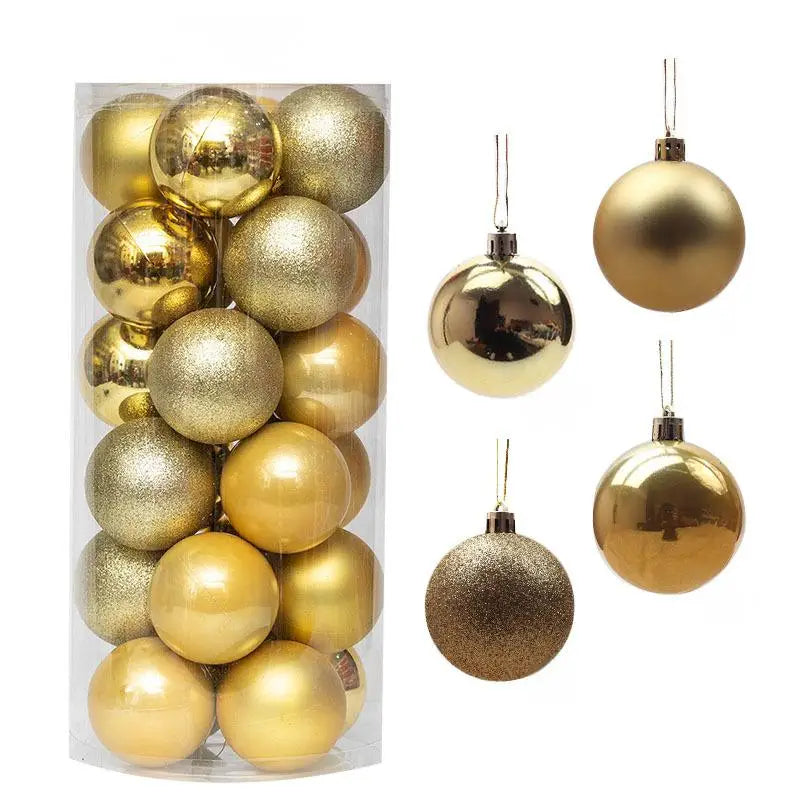Christmas Ball Ornaments - Multicolor Electroplating Pendant Set