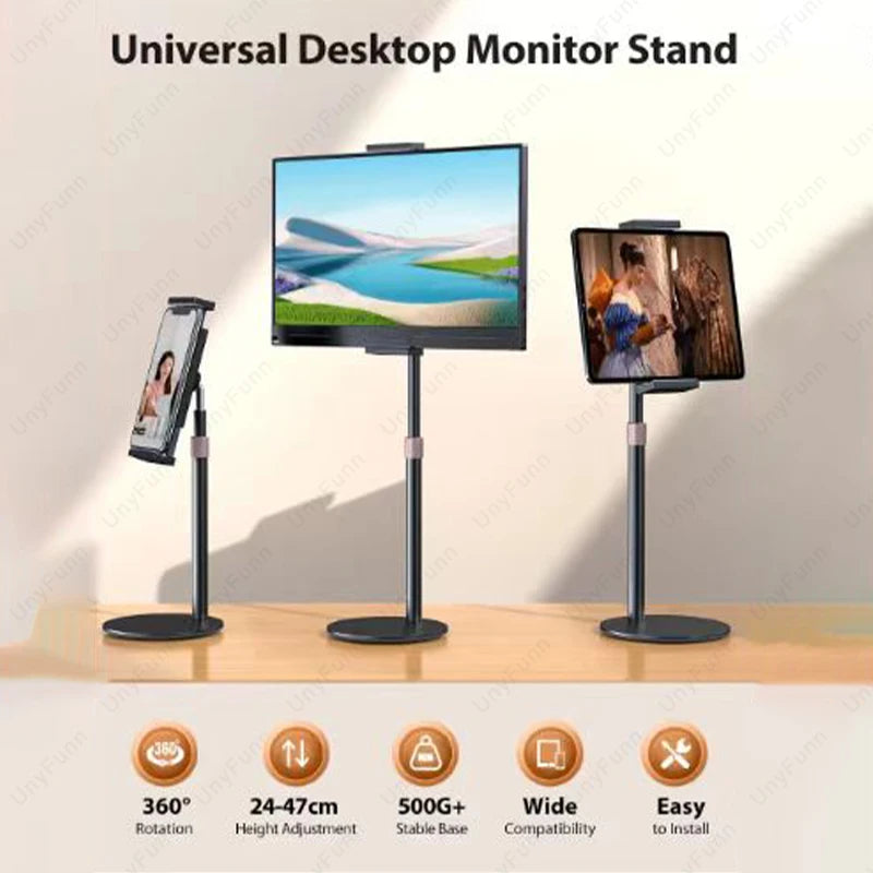 Support d'écran portable - Support de bureau réglable en hauteur
