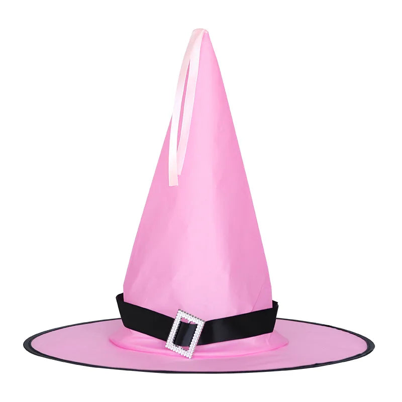 LED Halloween Witch Hat - Flashing Light Starry Sky Decoration