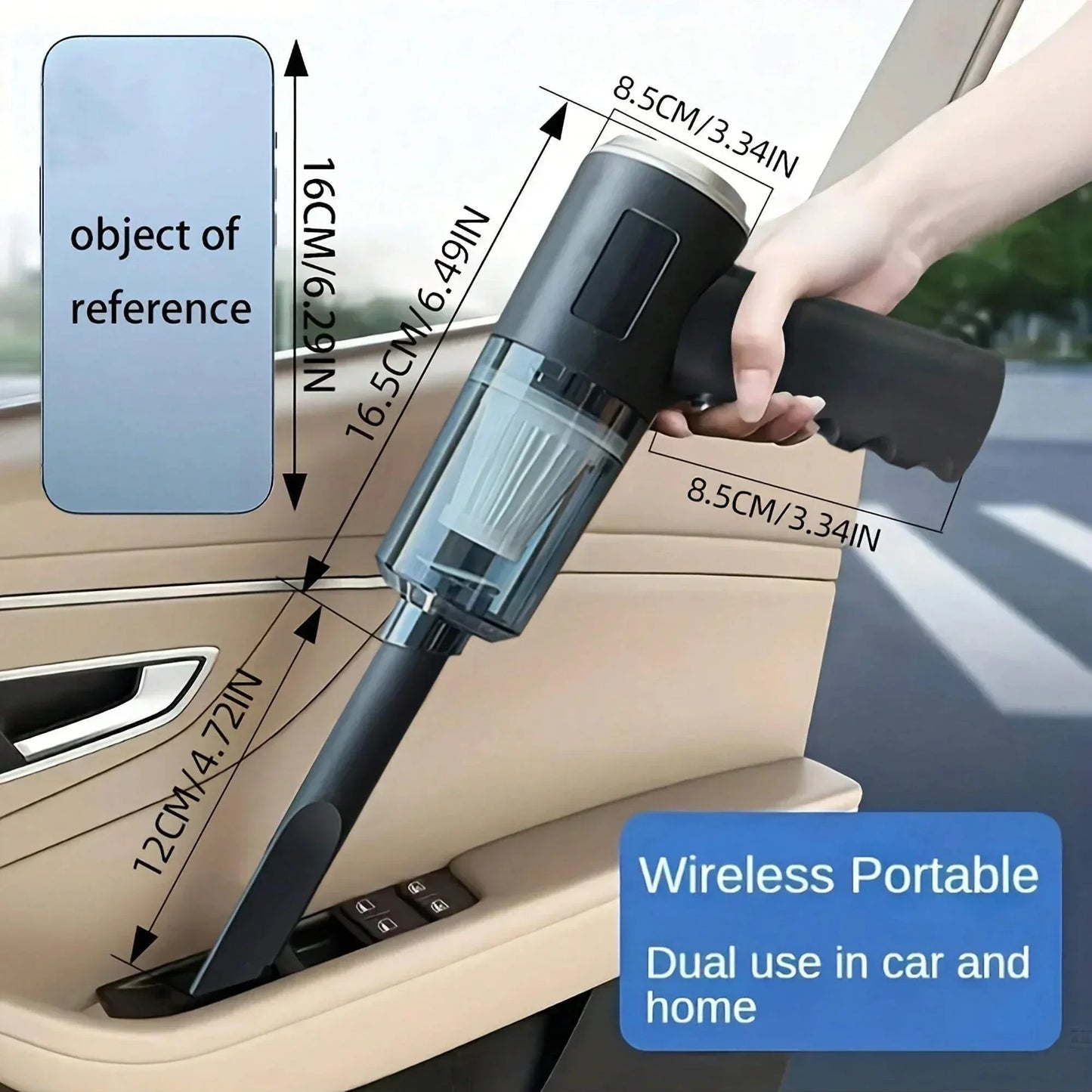 USB Charging Car Vacuum Cleaner - High Power ATV Motor