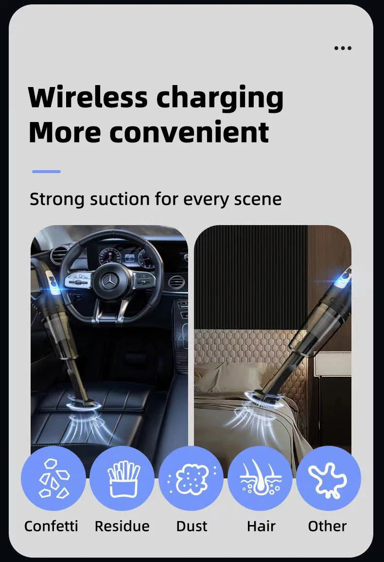 Car Multipurpose Vacuum Cleaner - Rechargeable Handheld