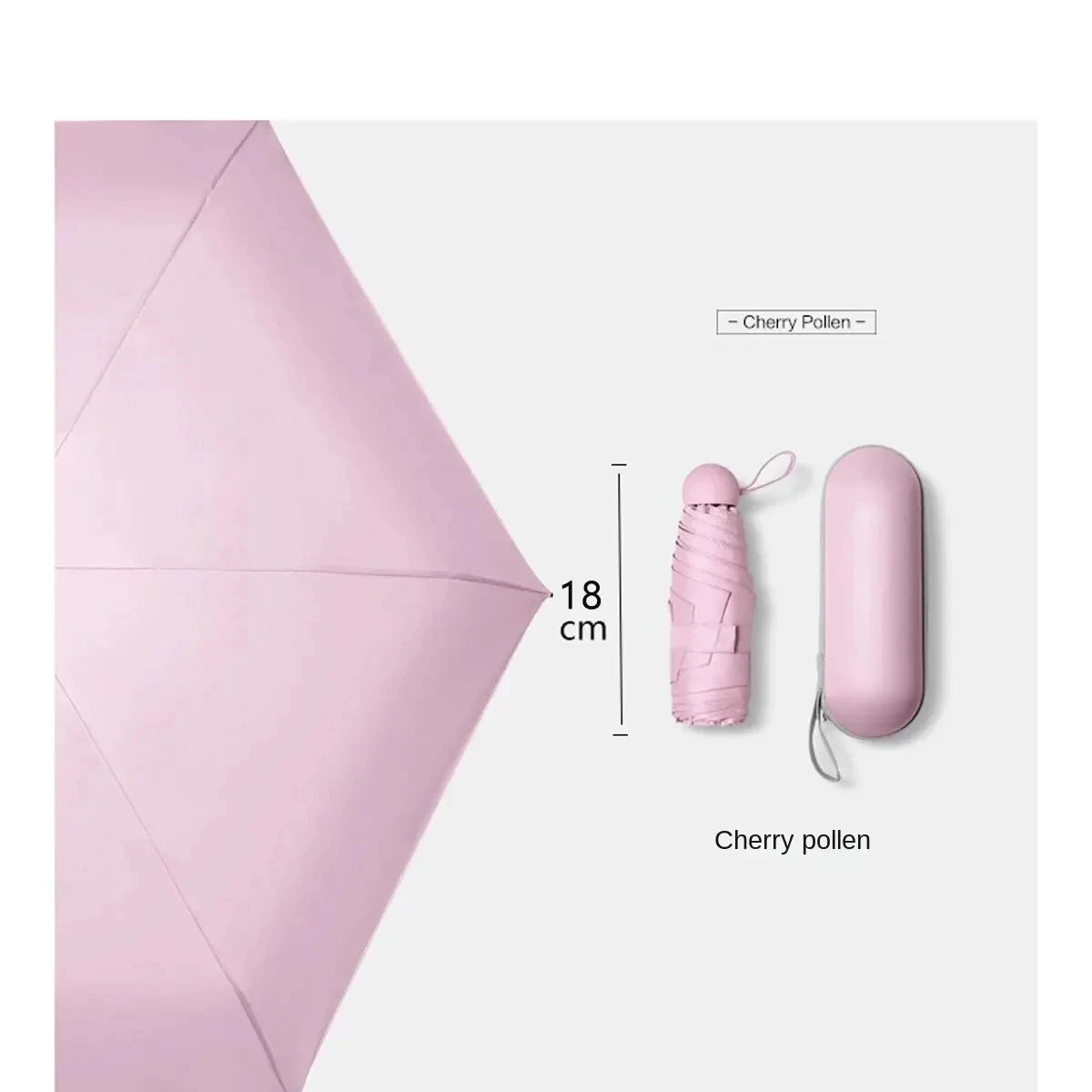 Portable Capsule Umbrella - Mini Foldable Sun & Rain Protection