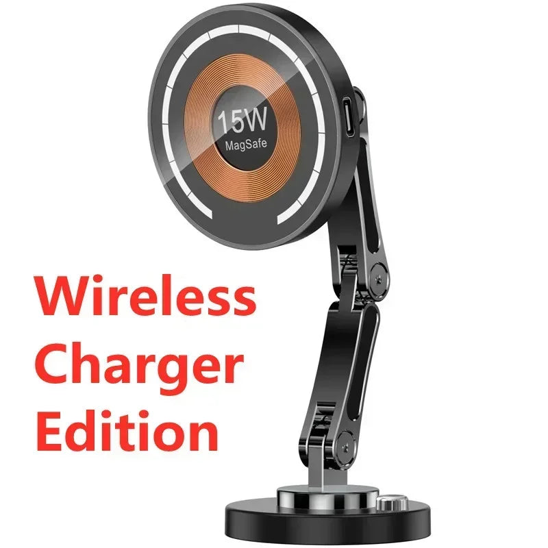 Magnetic Car Wireless Charger Stand - iPhone 15/14/13/12 Mount
