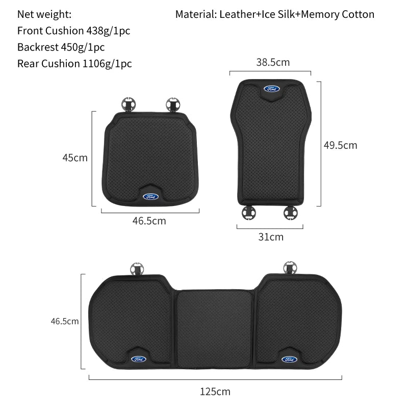 Ford Car Seat Covers - Anti-Slip Protector Set