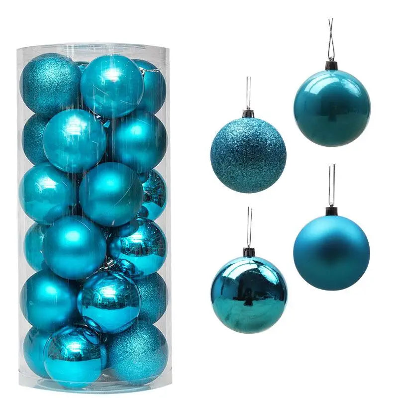 Christmas Ball Ornaments - Multicolor Electroplating Pendant Set