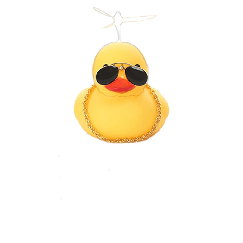Rubber Yellow Duck Bike Bell with Lights - Kids Cute Horn