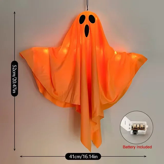Halloween Ghost LED Light - Hanging Horror Prop Decoration