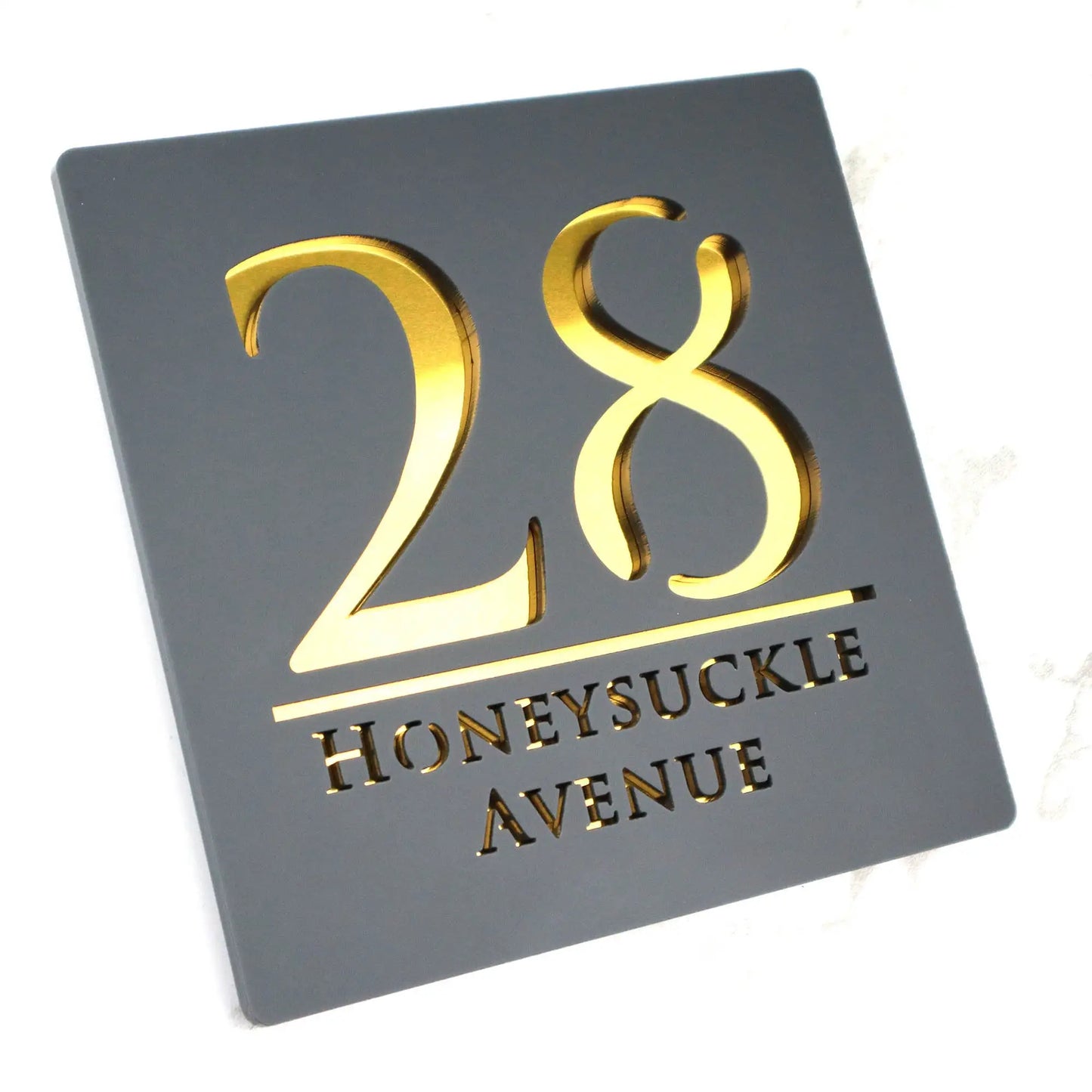 Letrero de acrílico personalizado con números de casa modernos, placa con letras 3D para puerta, dirección, calle, nombre, decoración del hogar