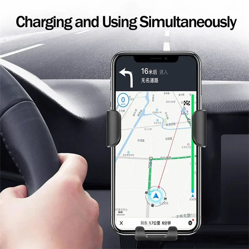 30W Wireless Car Charger - Fast Charging & Secure Mount
