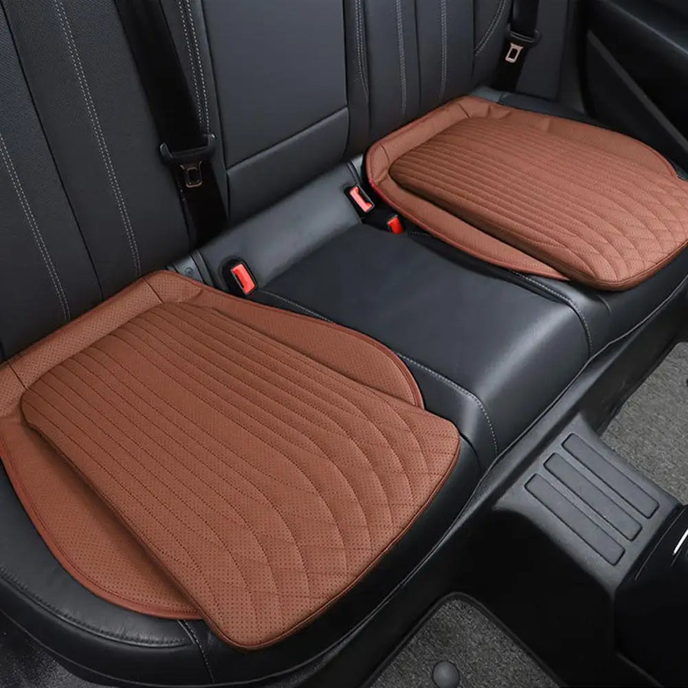 Luxury Leather Car Seat Cushion - 54cm Universal