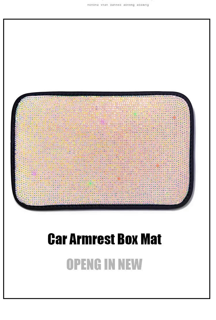 Crystal Diamond Car Seat Covers - Pink Plush Set